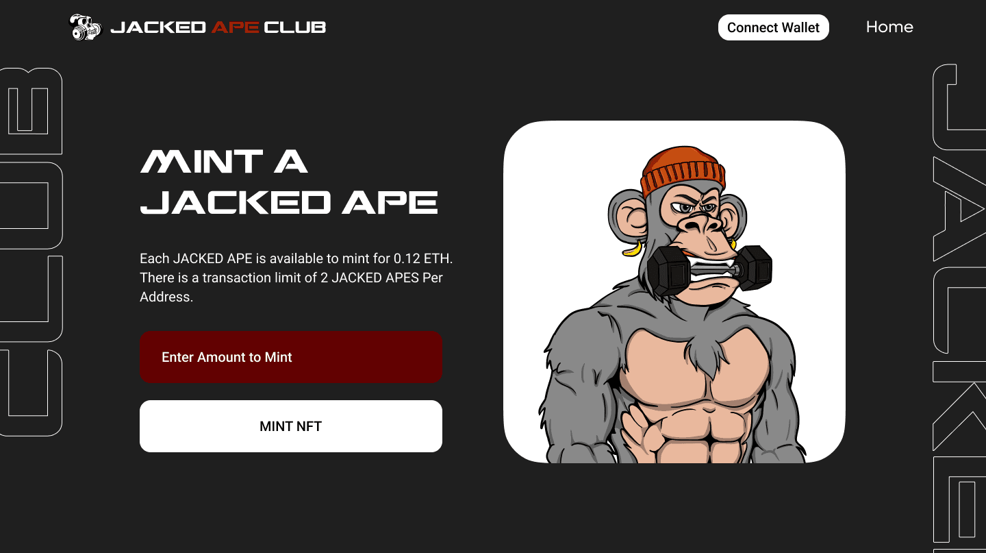Jacked Ape Club project preview